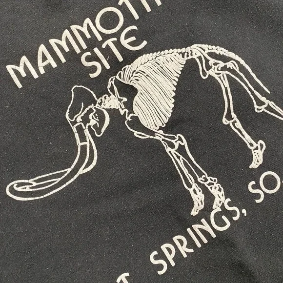 Vintage 80s Mammoth Site Hot Springs South Dakota Fruit of the Loom Sweatshirt L - Picture 4 of 6